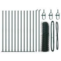 VidaXL Afrasteringspaal groen 25 x 0,6 m (36 mm gaas) staal en pvc - thumbnail