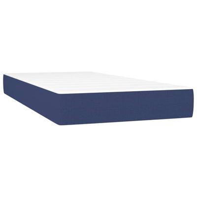 Pocketveringmatras 80x200x20 cm stof blauw