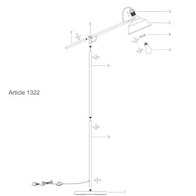 Mexlite Vloerlamp nove grijs - thumbnail