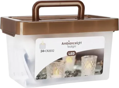 LED theelicht Ambiance Light LED 24st Ø 3,8cm wit