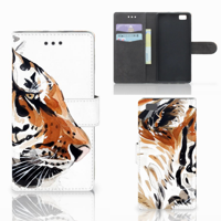 Hoesje Huawei Ascend P8 Lite Watercolor Tiger - thumbnail