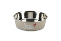 Hondenvoerbak First Bite grijs 21 cm - thumbnail
