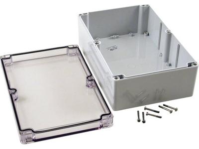 Hammond Electronics 1554VA2GYCL Universele behuizing 240 x 160 x 90 Polycarbonaat Grijs, Helder 1 stuk(s)