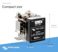Victron Energy Cyrix-i 12/24V 400A Relais Nominale spanning: 12 V, 24 V Schakelstroom (max.): 400 A 1 stuk(s) - thumbnail