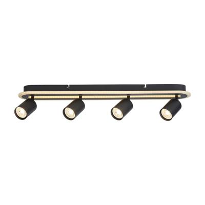 Searchlight PlafondlampSan Diego 4-lichts zwart - 77230-4BK