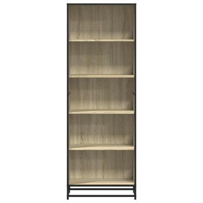Boekenkast 60x35x170,5 cm bewerkt hout sonoma eikenkleurig