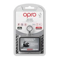Opro 790017 Silver Superior Fit Grillz Mouthguard - Black-Silver - SR - thumbnail