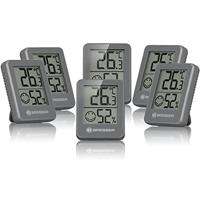 BRESSER ClimaTemp Hygro Indicator Set van 6 Thermo-/Hygrometers (grijs) - thumbnail