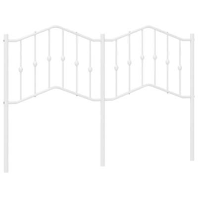 Hoofdbord 150 cm metaal wit