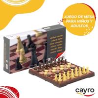 Schaken en Dammen Spelbord Magnetic Cayro C450 Plastic (16 x 16 cm) - thumbnail