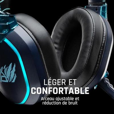 Lexip Naruto Shippuden Kakashi Kamui Over Ear headset Kabel, Bluetooth Stereo Zwart/blauw Headset, Volumeregeling, Microfoon uitschakelbaar (mute) Gamen