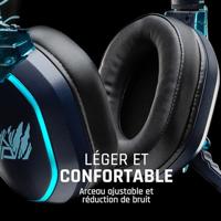 Lexip Naruto Shippuden Kakashi Kamui Over Ear headset Kabel, Bluetooth Stereo Zwart/blauw Headset, Volumeregeling, Microfoon uitschakelbaar (mute) Gamen - thumbnail