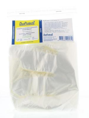 Duoprotect Wegwerphandschoen transparant ruw 100 Stuks Duoprotect Wegwerphandschoen transparant ruw 100 Stuks
