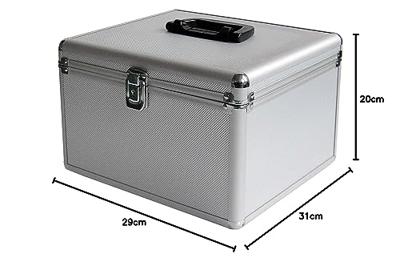 MediaRange CD-koffer 300 CDs/DVDs/Blu-rays Aluminium Zilver 1 stuk(s) (b x h x d) 30.1 x 18 x 26.5 cm BOX76