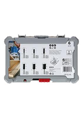 Groeffreesset, 6 mm schacht, 6-delig Bosch Professional NEW-22331 Groeffreesset, 6 mm schacht, 6-delig Bosch Professional NEW-22331