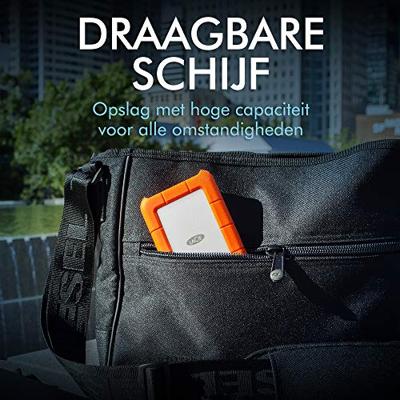 LaCie Rugged USB-C externe harde schijf 5000 GB Grijs, Geel