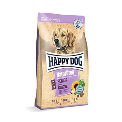 Happy Dog 60533 NaturCroq Senior Compleet voer met inheemse kruiden voor hondensenioren vanaf 10 jaar, 4 kg inhoud