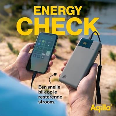 Aqiila B20+M Powerbank 20000 mAh LiPo USB-A, USB-C Mosgroen Aqiila B20+M Powerbank 20000 mAh LiPo USB-A, USB-C Mosgroen