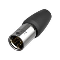 Neutrik NC5MX1-TOP-14 XLR-connector Stekker, recht Aantal polen: 5 Zwart 1 stuk(s) - thumbnail