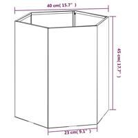 VidaXL Plantenbak roestig 40x40x45 cm cortenstaal - thumbnail