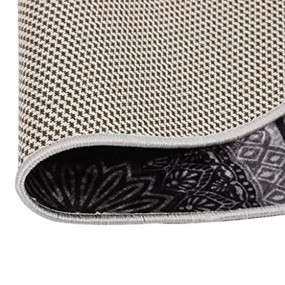 VidaXL Vloerkleed wasbaar anti-slip ø120 cm meerkleurig