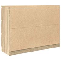 Dressoir 100x35x76 cm bewerkt hout sonoma eikenkleurig - thumbnail