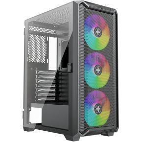 Xilence X613 Midi-tower PC-behuizing Zwart Stoffilter