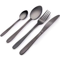 Alpina bestekset rvs 16-delig zwart - thumbnail