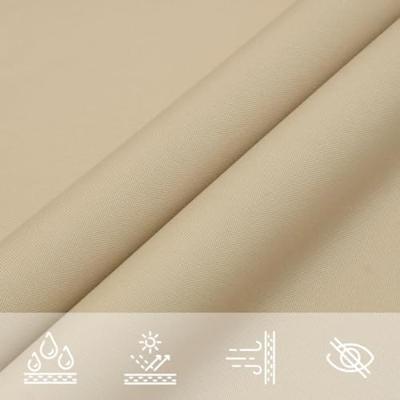 VidaXL Zonnescherm driehoekig 3,5x3,5x4,9 m oxford stof beige - thumbnail