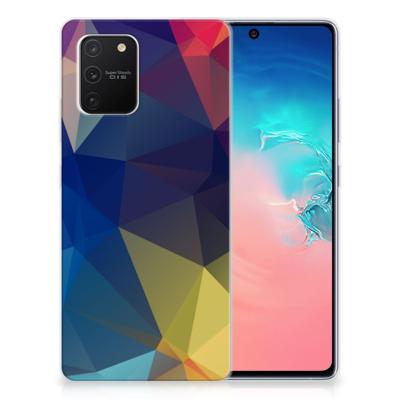 Samsung Galaxy S10 Lite TPU Hoesje Polygon Dark Samsung Galaxy S10 Lite TPU Hoesje Polygon Dark
