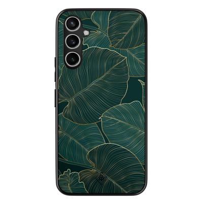 Samsung Galaxy A34 hoesje - Monstera leaves Samsung Galaxy A34 hoesje - Monstera leaves