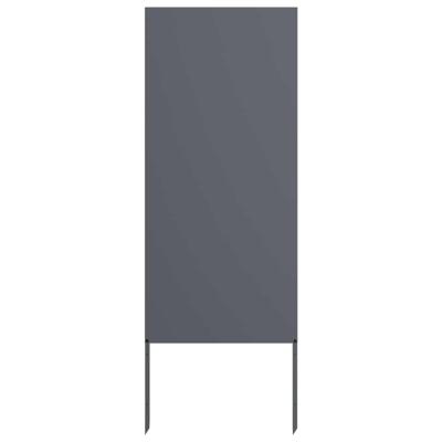 VidaXL Tuin privacy screen antraciet 50 x 140 cm koudgewalst staal
