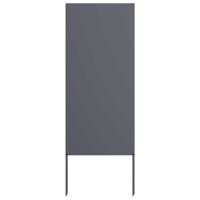 VidaXL Tuin privacy screen antraciet 50 x 140 cm koudgewalst staal - thumbnail