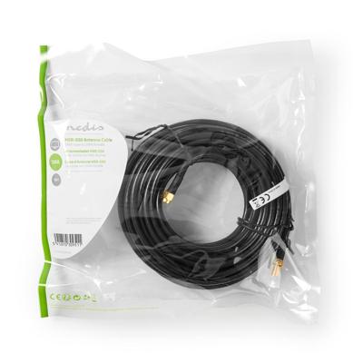 Antennekabel HSR-200 | SMA Male - SMA Female | 10,0 m | Zwart