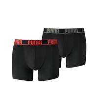 Puma Boxershorts Active Black/Red 2-Pack-S - thumbnail