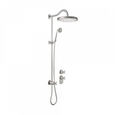 Regendoucheset Tres Clasic Opbouw Incl. Handdouche Inbouw Douchethermostaat RVS Tres Regendoucheset Tres Clasic Opbouw Incl. Handdouche Inbouw Douchethermostaat RVS Tres