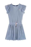 NoNo zomer jurk meisjes - vintage denim blauw - plissee - Miron - thumbnail