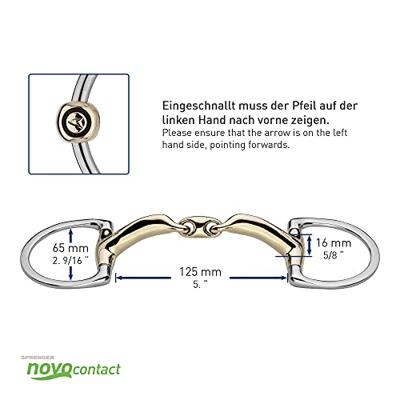 HS Novocontact dubbelgebroken bustrens maat:12,5 HS Novocontact dubbelgebroken bustrens maat:12,5