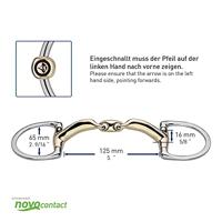 HS Novocontact dubbelgebroken bustrens maat:12,5 - thumbnail