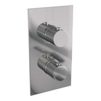 Chrome Carving 3-weg inbouwthermostaat met chroom in- en afbouwdelen - thumbnail