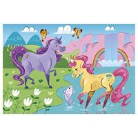 Clementoni brilliant puzzel eenhoorn, 2x20st. - thumbnail