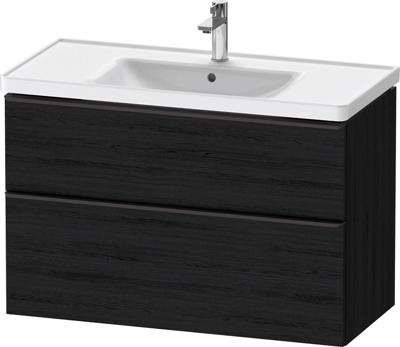 Badkamermeubelset Duravit D-Neo Wastafel Keramiek 100.5x48x62.5 cm Mat Eiken Zwart