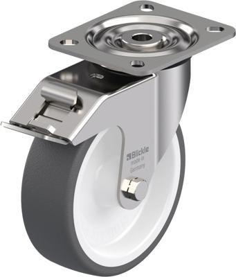 Blickle LX-POTH 125G-FI Zwenkwiel met rem Wieldiameter: 125 mm Draagvermogen (max.): 250 kg 1 stuk(s) Blickle LX-POTH 125G-FI Zwenkwiel met rem Wieldiameter: 125 mm Draagvermogen (max.): 250 kg 1 stuk(s)
