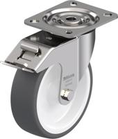 Blickle LX-POTH 125G-FI Zwenkwiel met rem Wieldiameter: 125 mm Draagvermogen (max.): 250 kg 1 stuk(s) - thumbnail
