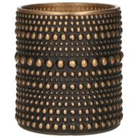 Countryfield theelichthouder nelle l zwart/bronskleurig 12,5 cm | 12 stuks - thumbnail