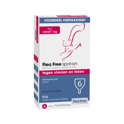 Flea Free Spot-On Kat 6 pipetten