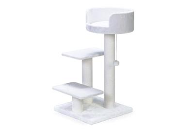 Krabmeubel pluche 50x50x92cm wit Beeztees - Designed by lotte Krabmeubel pluche 50x50x92cm wit Beeztees - Designed by lotte