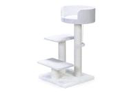 Krabmeubel pluche 50x50x92cm wit Beeztees - Designed by lotte - thumbnail