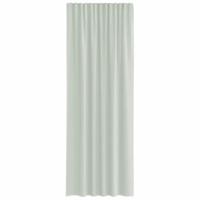 Gordijnen voile met roedezakken 2 st lichtgrijs - thumbnail