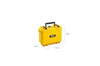 B & W International Transportkoffer action.case PP.23.GO3 2.3 l (b x h x d) 230 x 90 x 180 mm Geel PP.23.Y.GO3 - thumbnail